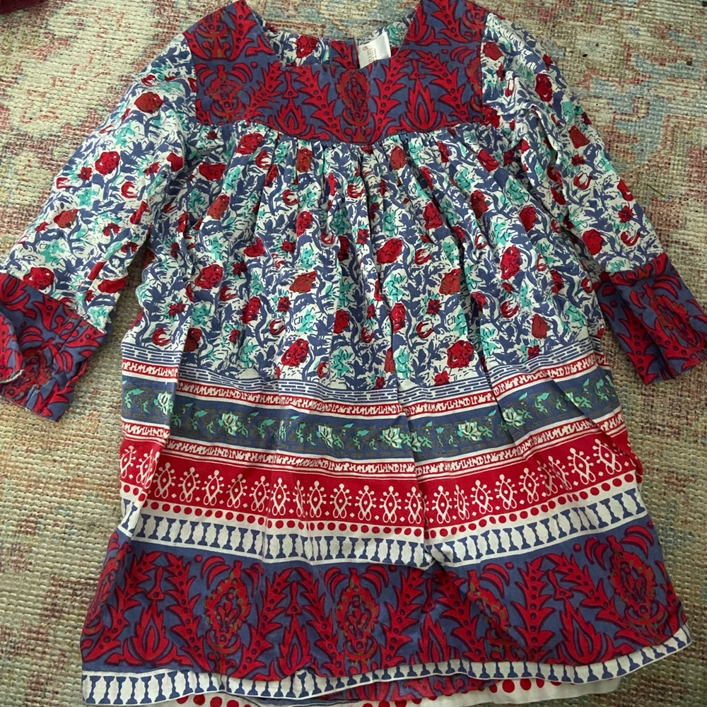 Multi-color kids dress